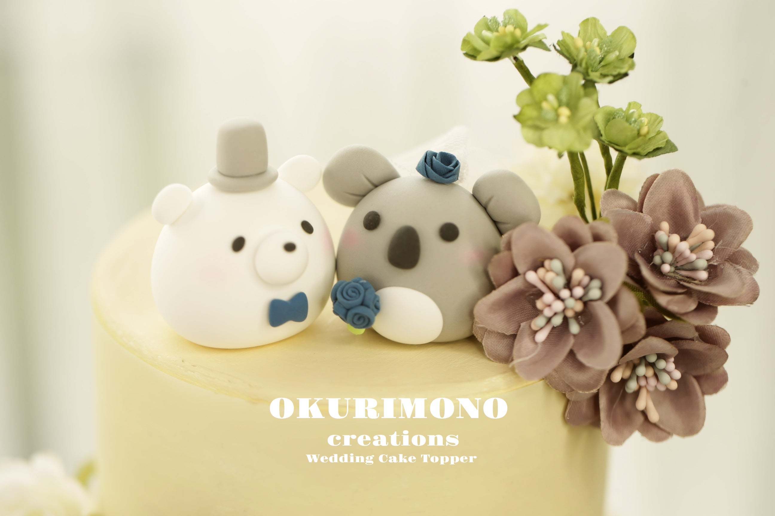 Realistic Bear and Koala Cuddling - My Custom Cake Topper