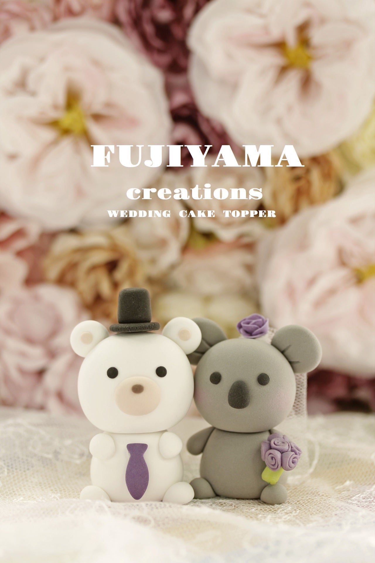 koala wedding cake topper – Kikuike Handmade Studio