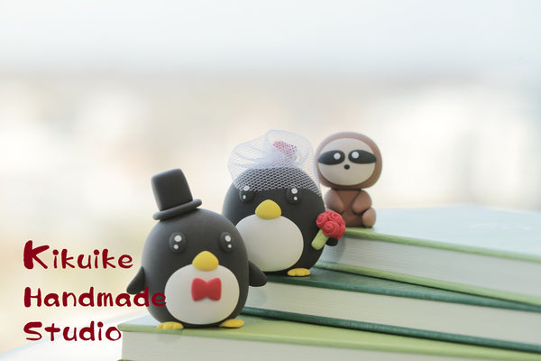 Penguin Wedding Cake Topper