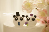 panda wedding cake topper