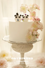 panda wedding cake topper