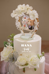 bear wedding cake topper