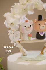 bear wedding cake topper