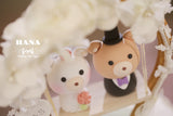 bear wedding cake topper