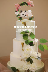 kitty wedding cake topper,calico cat wedding cake topper