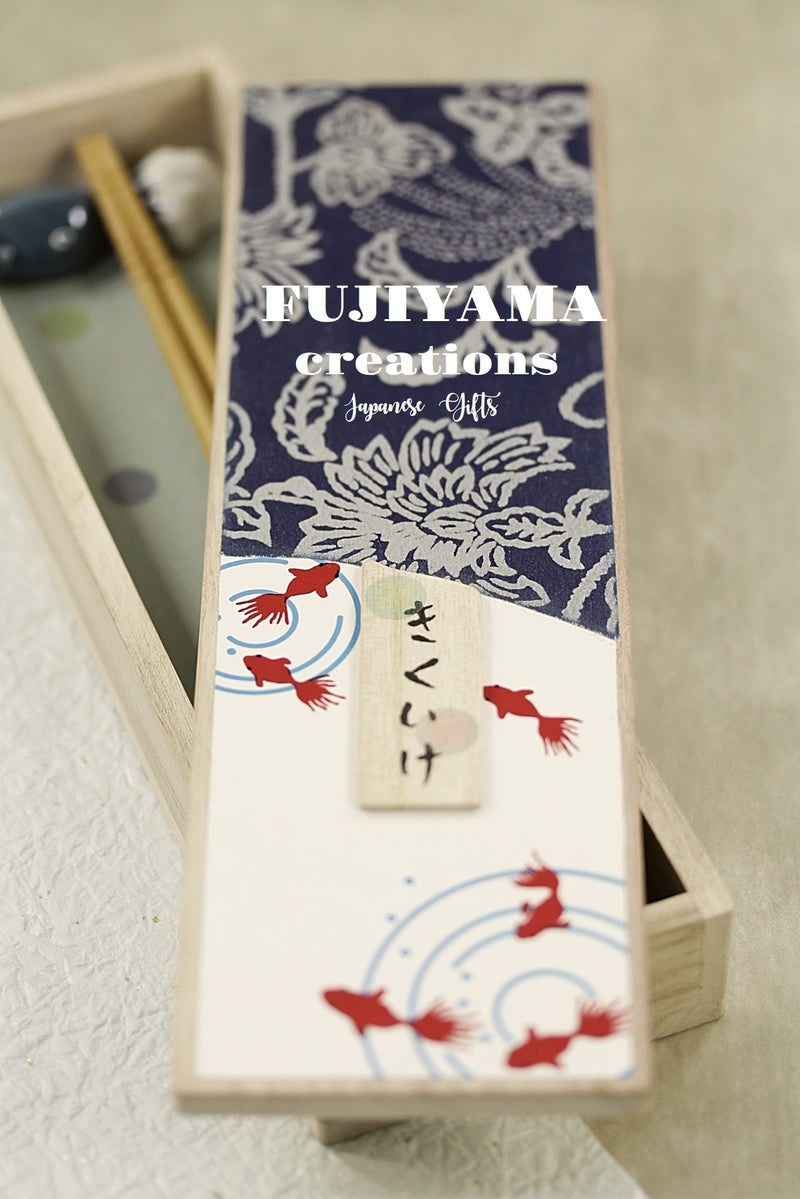 Handmade Japanese Chopsticks set with wooden box C202