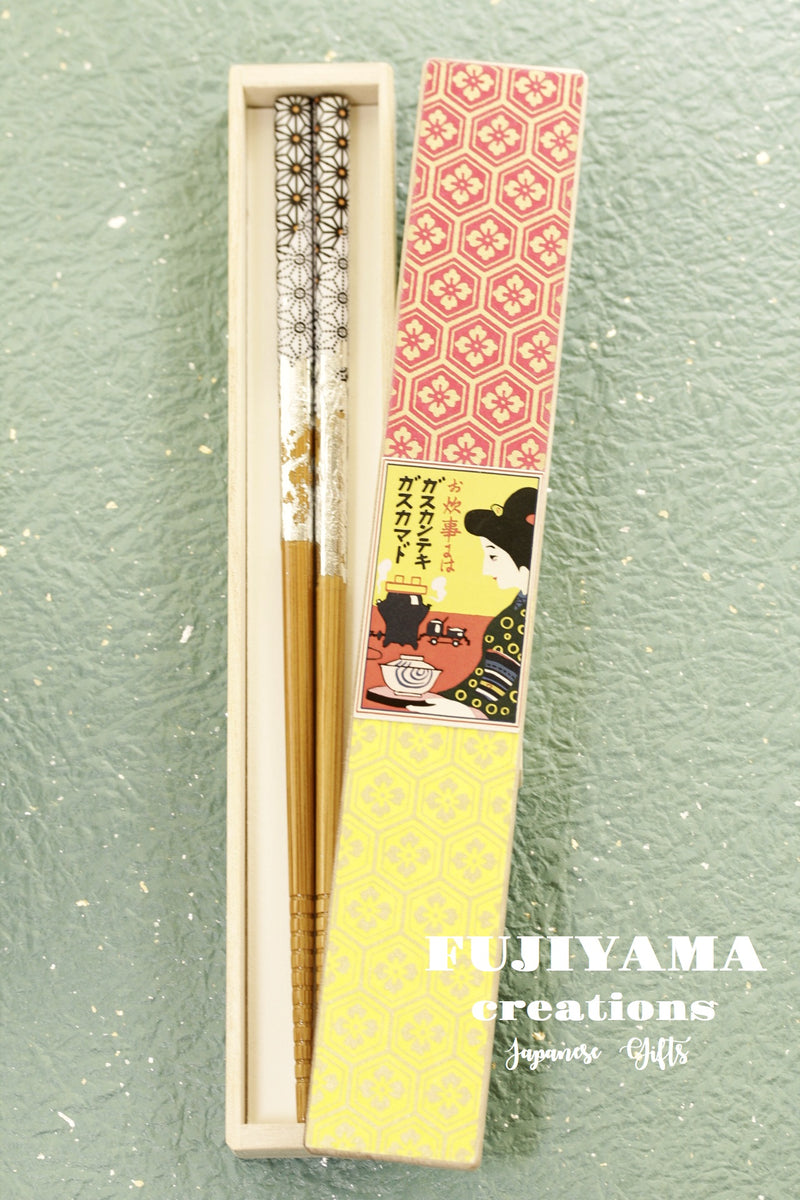 Handmade Japanese Chopsticks with wooden box C229