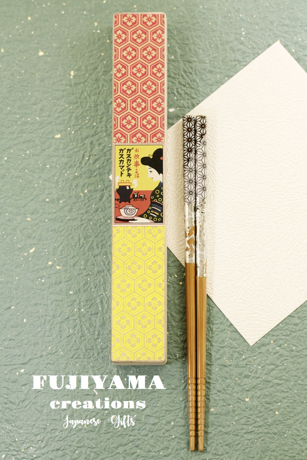 Handmade Japanese Chopsticks with wooden box C229
