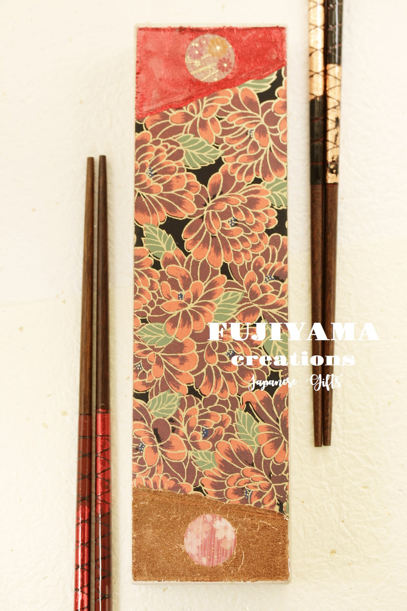 Handmade Japanese Chopsticks set with wooden box C232