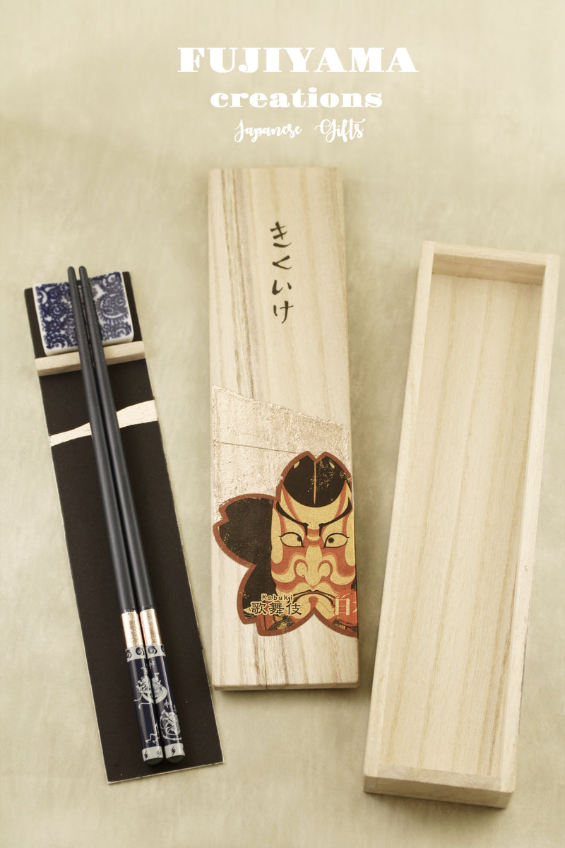 Handmade Japanese Chopsticks set with wooden box