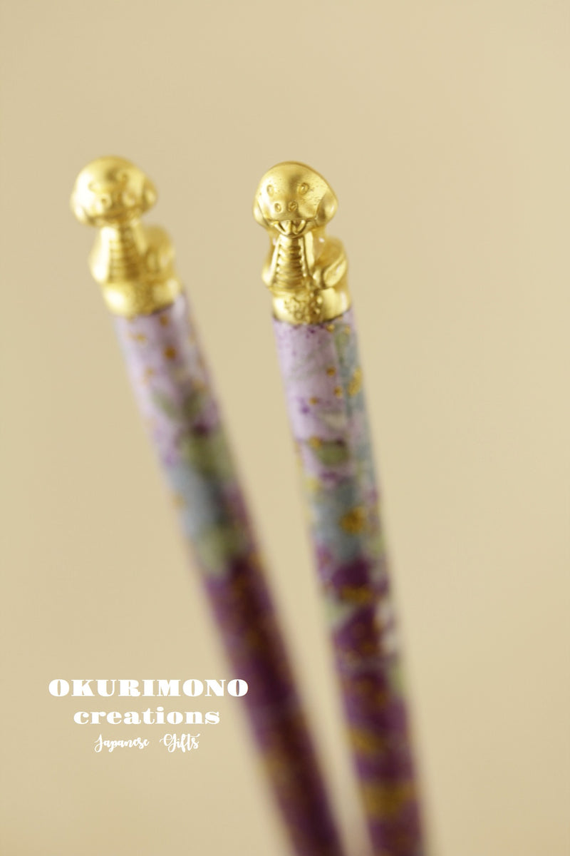 Handmade Chopsticks,Chiness Zodiac-Snake C158
