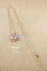 Japanese chiyogami envelope necklace B130