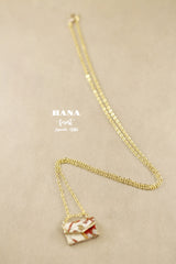 Japanese chiyogami envelope necklace B131