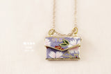Japanese chiyogami envelope necklace B132