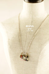 Japanese chiyogami envelope necklace B133