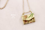 Japanese chiyogami envelope necklace B135