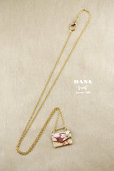 Japanese chiyogami envelope necklace B124