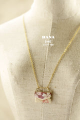 Japanese chiyogami envelope necklace B124