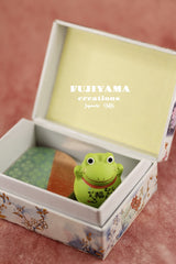 Handmade Japanese Roly Poly Frog Doll,D140