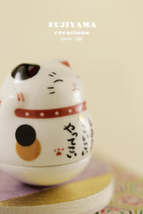 Handmade Japanese Roly Poly Lucky Cat,D129