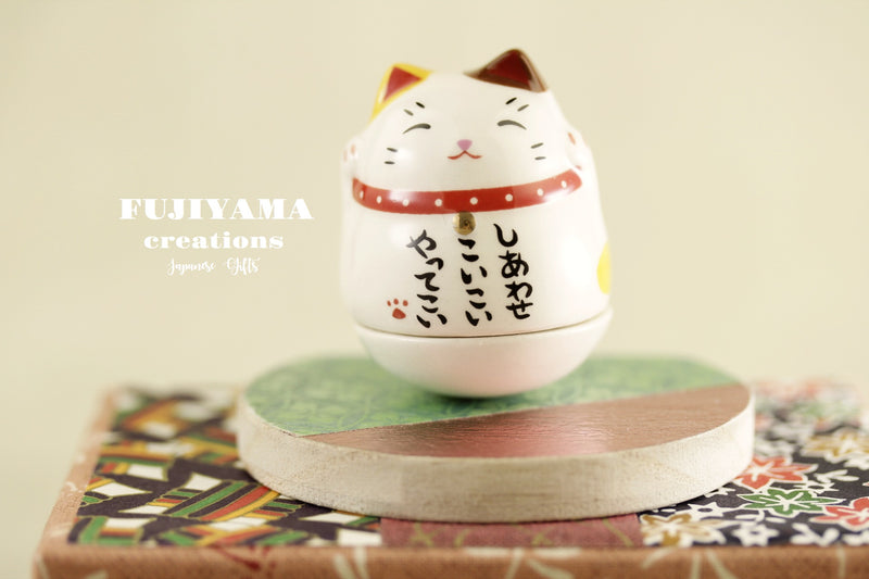 Handmade Japanese Roly Poly Lucky Cat,D133