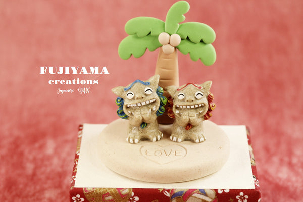 Okinawa Lions wedding cake toppe, D141