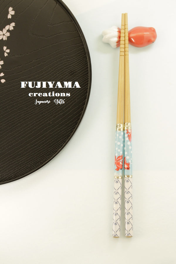 Handmade Japanese Chopsticks set with wooden box C240