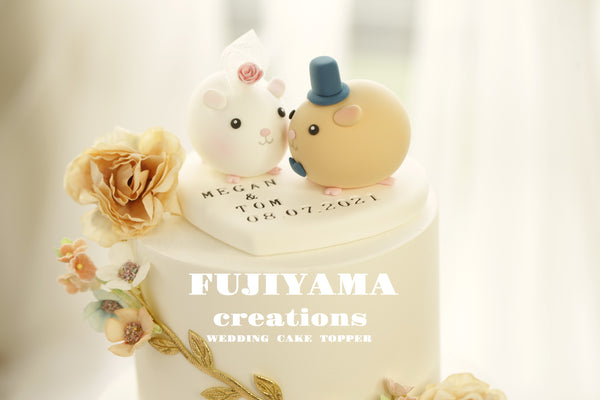 guinea pigs wedding cake topper