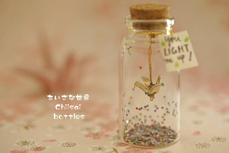 love crane message in bottle