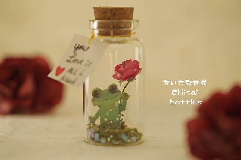 frog message in bottle