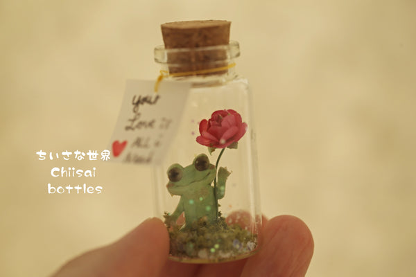 frog message in bottle