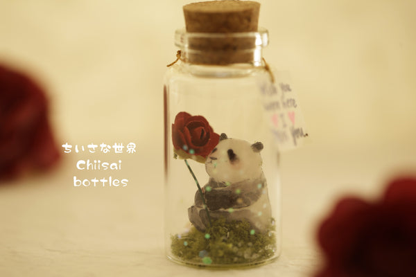panda message in bottle