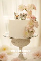 koala and duck wedding cake topper