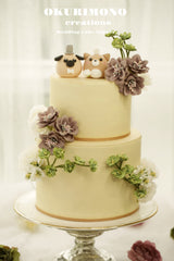 Shiba inu and Pug wedding cake topper