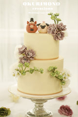 Horse and Pug Wedding Cake Topper
