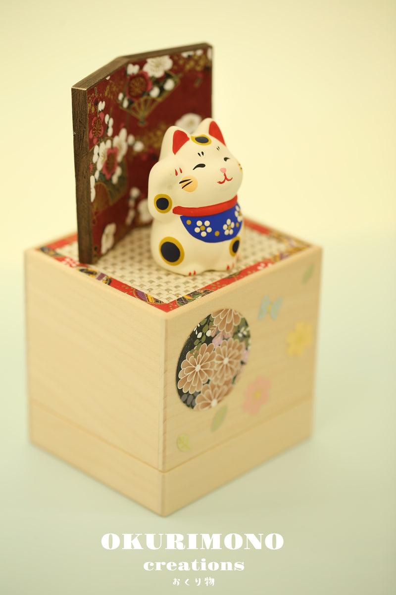Handmade Japanese Lucky Cat,Maneki Neko,D107