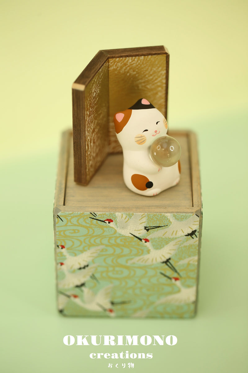 Handmade Japanese Lucky Cat,Maneki Neko, D106