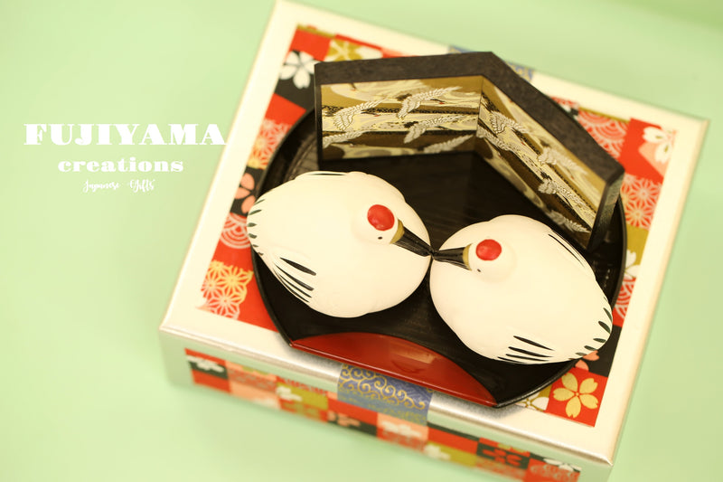 Japanese love birds wedding cake topper,D169