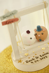 guinea pigs wedding cake topper