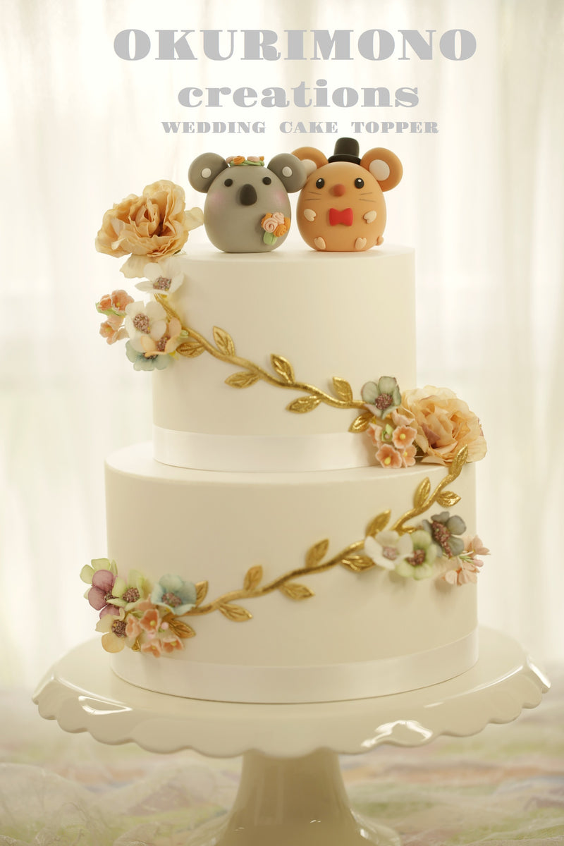 koala and mouse Wedding Cake Topper