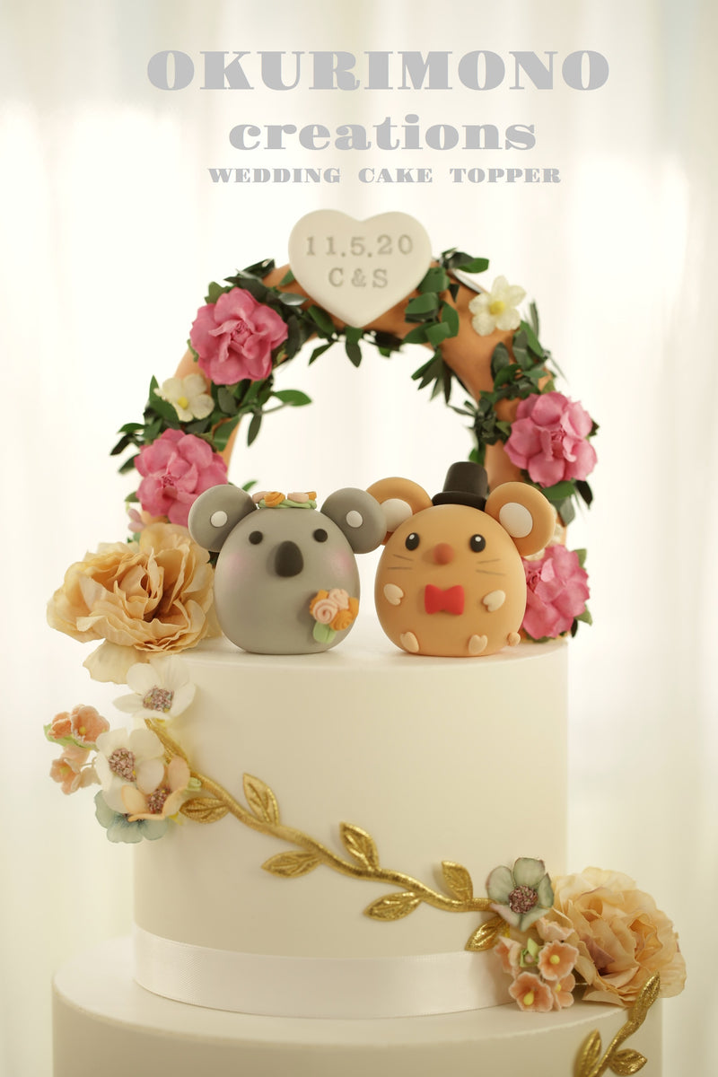 koala and mouse Wedding Cake Topper