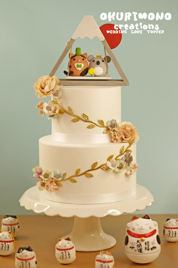 Koala and Kitty Wedding Cake Topper