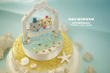 kitty and Shiba inu wedding cake topper,cat and Shiba inu cake topper
