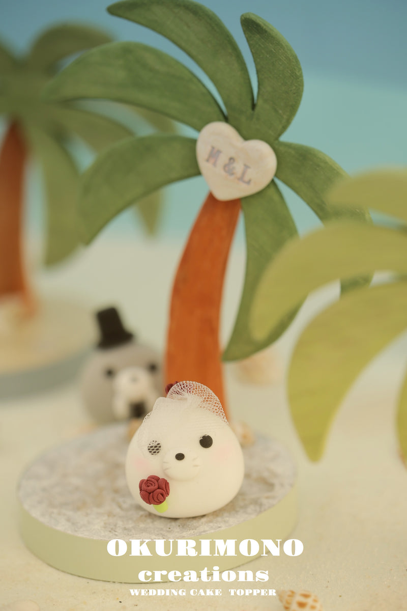 seal and walrus Wedding Cake Topper