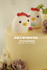 rooster wedding cake topper,chicken wedding cake topper