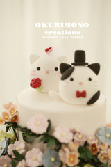 kitty wedding cake topper,calico cat wedding cake topper