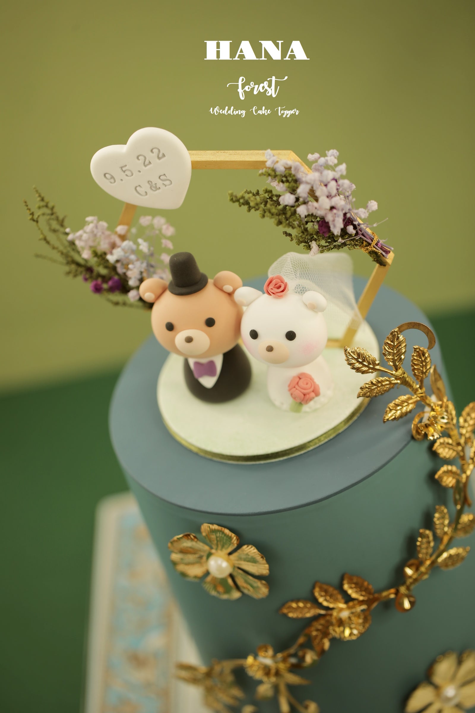 Custom Handmade Dressed Bears Wedding Cake hotsell Topper