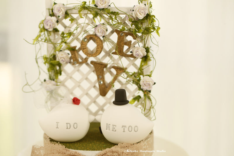 love birds Wedding Cake Topper