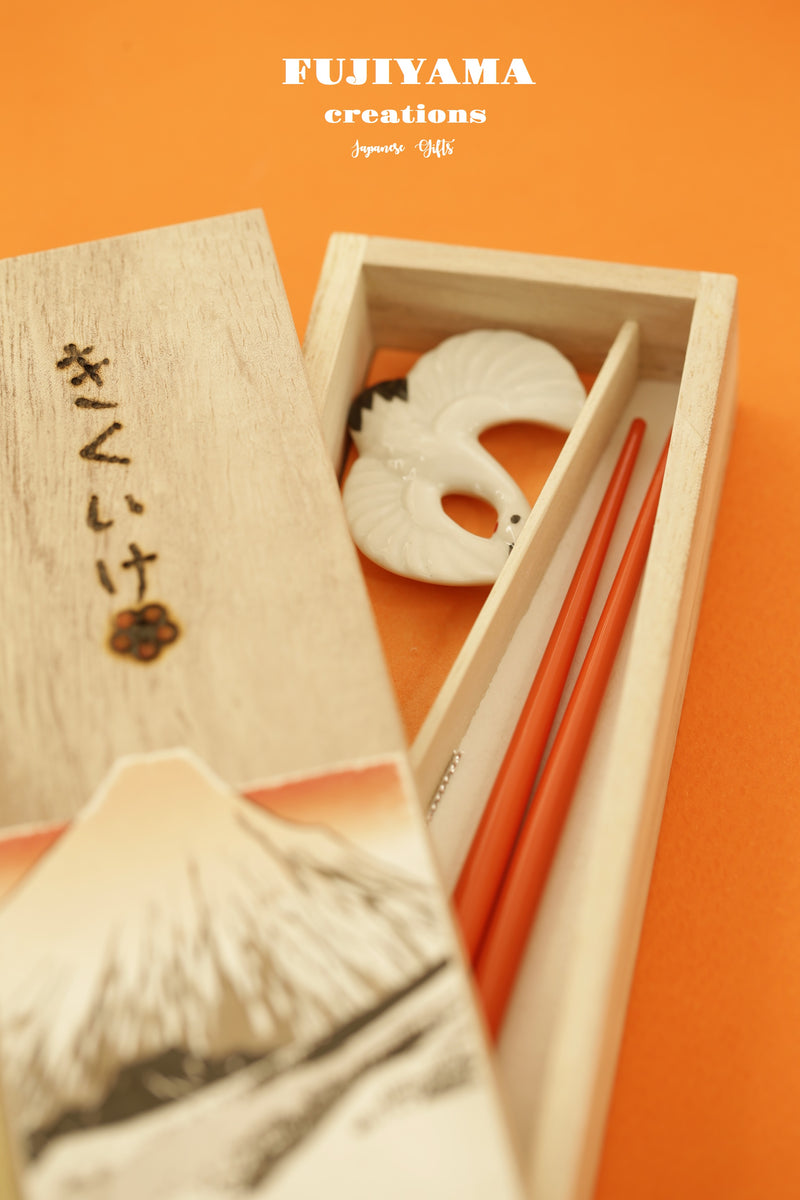 Handmade Japanese Chopsticks set with wooden box