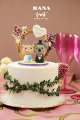 koala and bear wedding cake topper